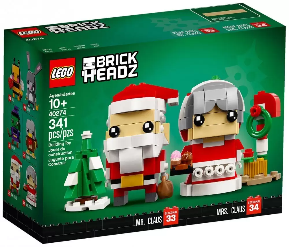 LEGO BrickHeadz - 33 & 34 - Le père et la mère Noël