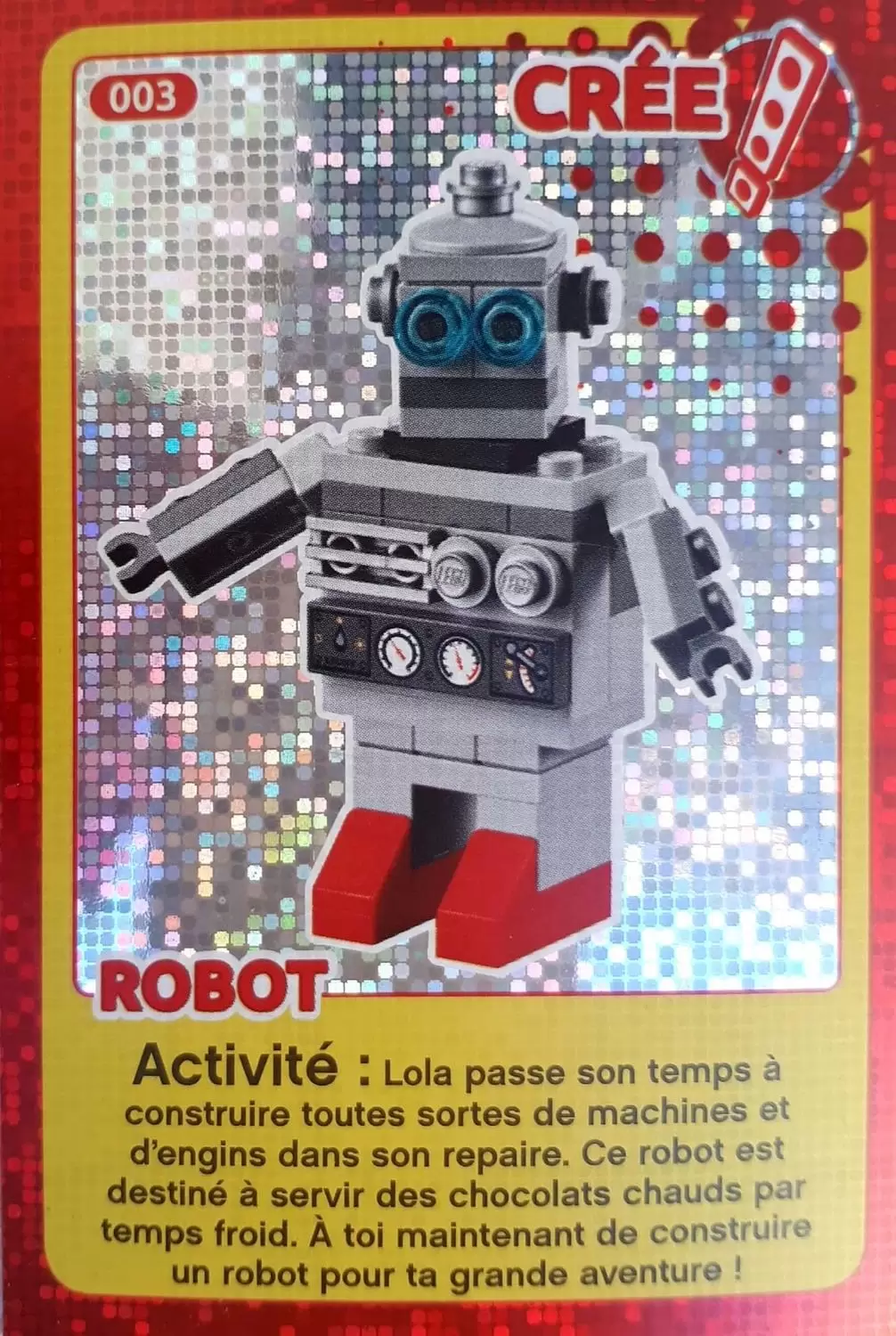 Cartes Lego Auchan : Crée ton Monde - Robot