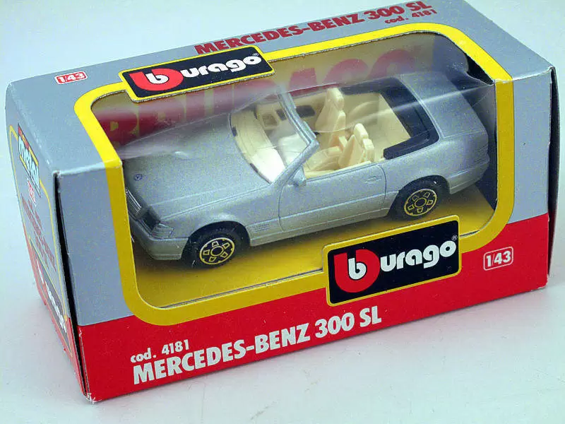 Bburago 1/43e - MERCEDES 300 SL Cabriolet (Grise)