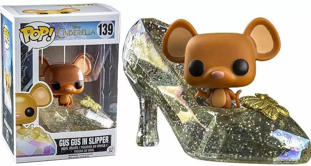 figure - Glitter POP! Gus - Cinderella in 139 action Disney Slipper Gus