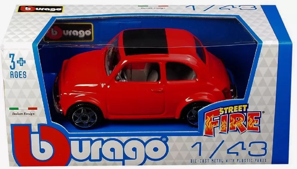 Bburago 1/43e - FIAT 500 D (Rouge)