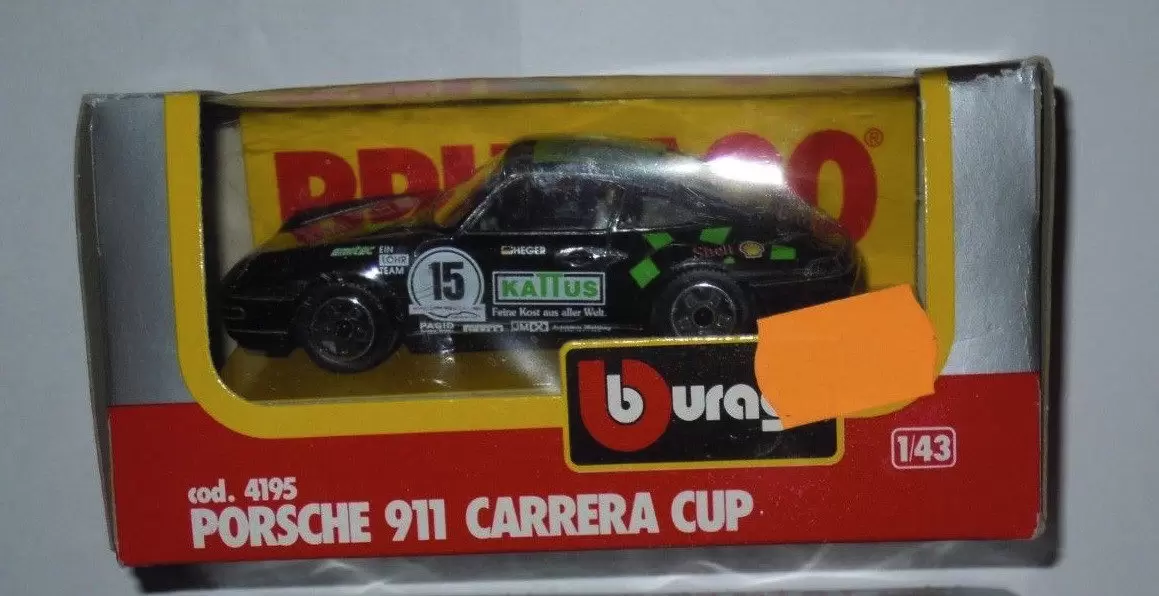 Bburago 1/43e - PORSCHE 911 Carrera #15 Cup (Noire)