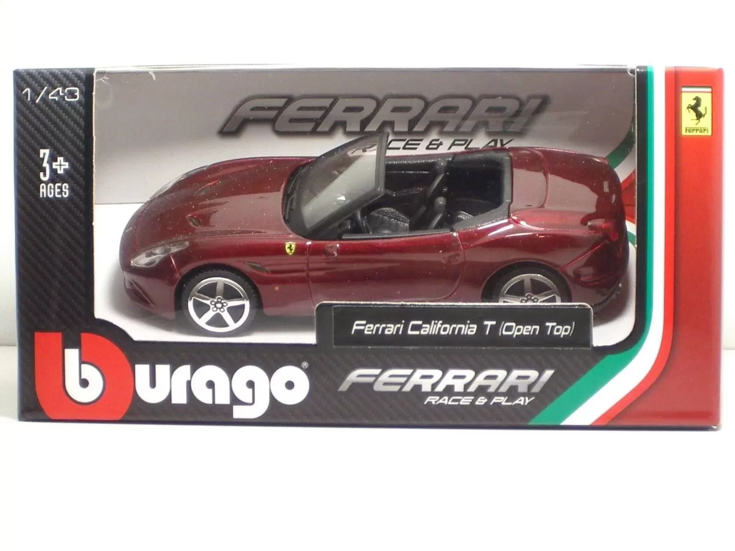Bburago 1/43e - FERRARI California T Open Top (Bordeaux)