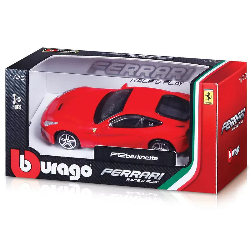 Bburago 1/43e - FERRARI F12 Berlinetta (Rouge)