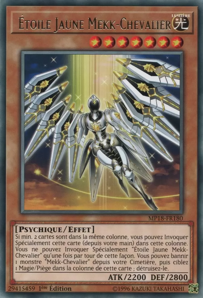 Mega Pack 2018 MP18 - Étoile Jaune Mekk-Chevalier