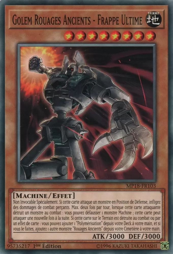 Mega Pack 2018 MP18 - Golem Rouages Ancients - Frappe Ultime