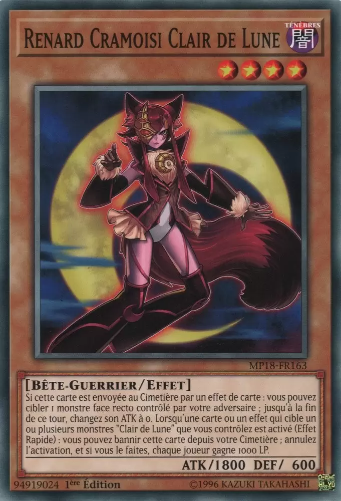 Mega Pack 2018 MP18 - Renard Cramoisi Clair de Lune