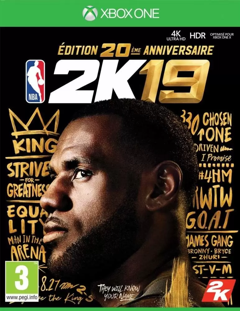 Jeux XBOX One - NBA 2K19 - 20th Anniversary Edition
