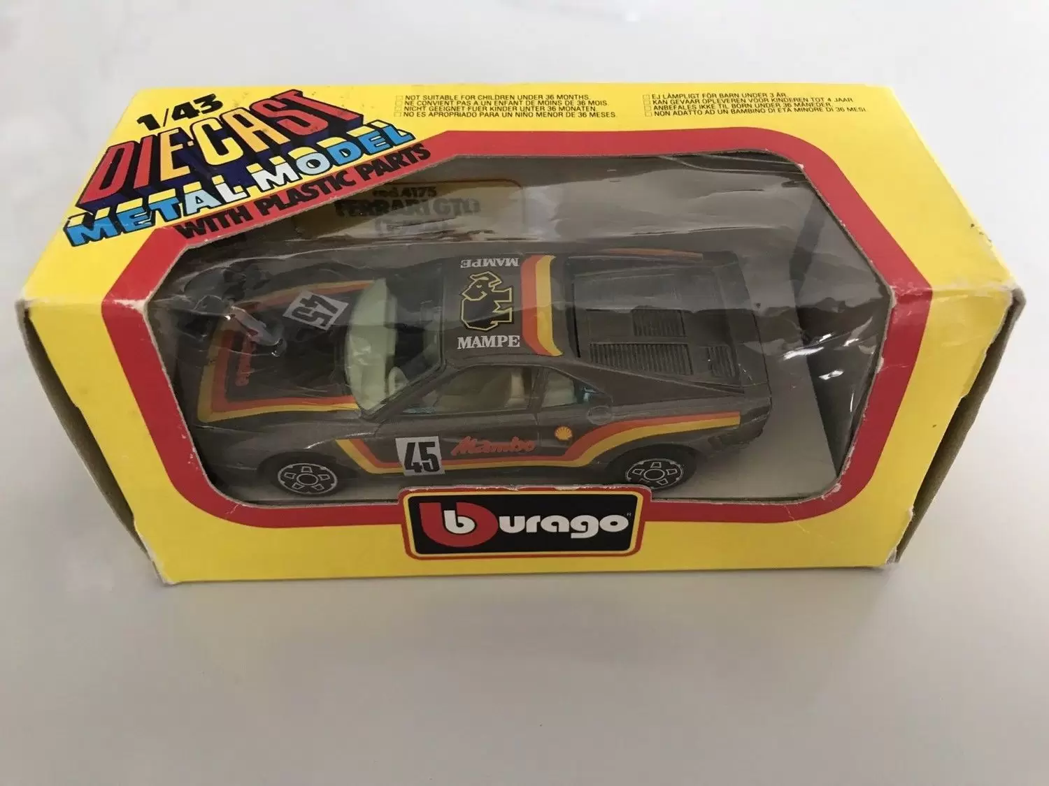 Bburago 1/43e - FERRARI GTO #45 Rally (Bronze)