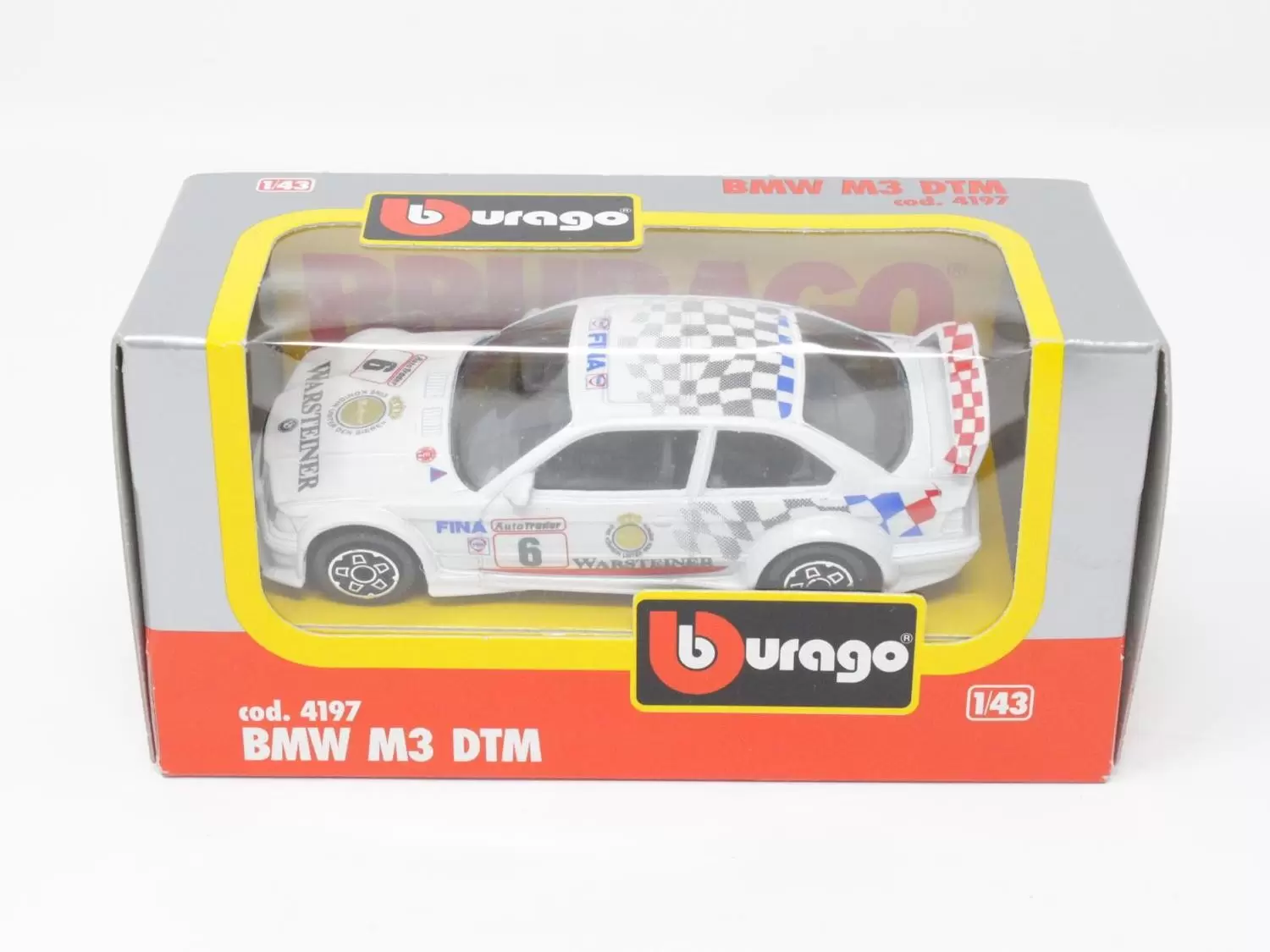 Bburago 1/43e - BMW M3 DTM #6 Rally (Blanche)