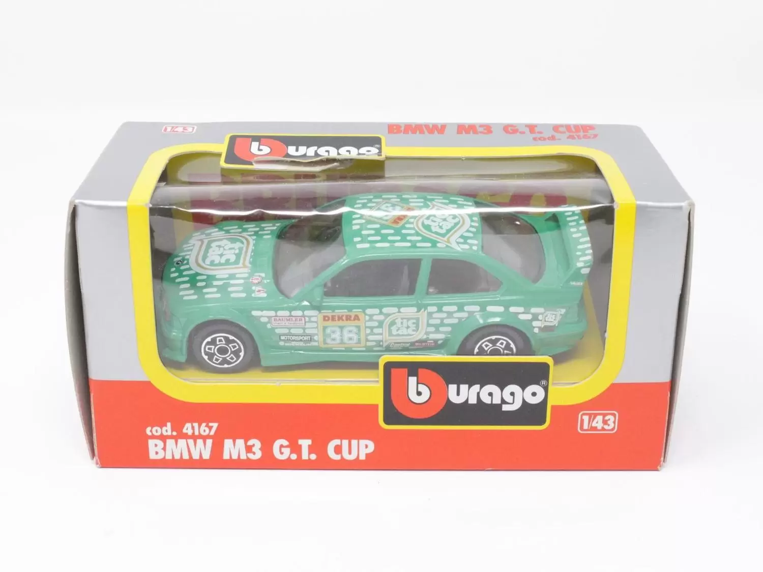 Bburago 1/43e - BMW M3 GT Cup #36 Rally (Verte)