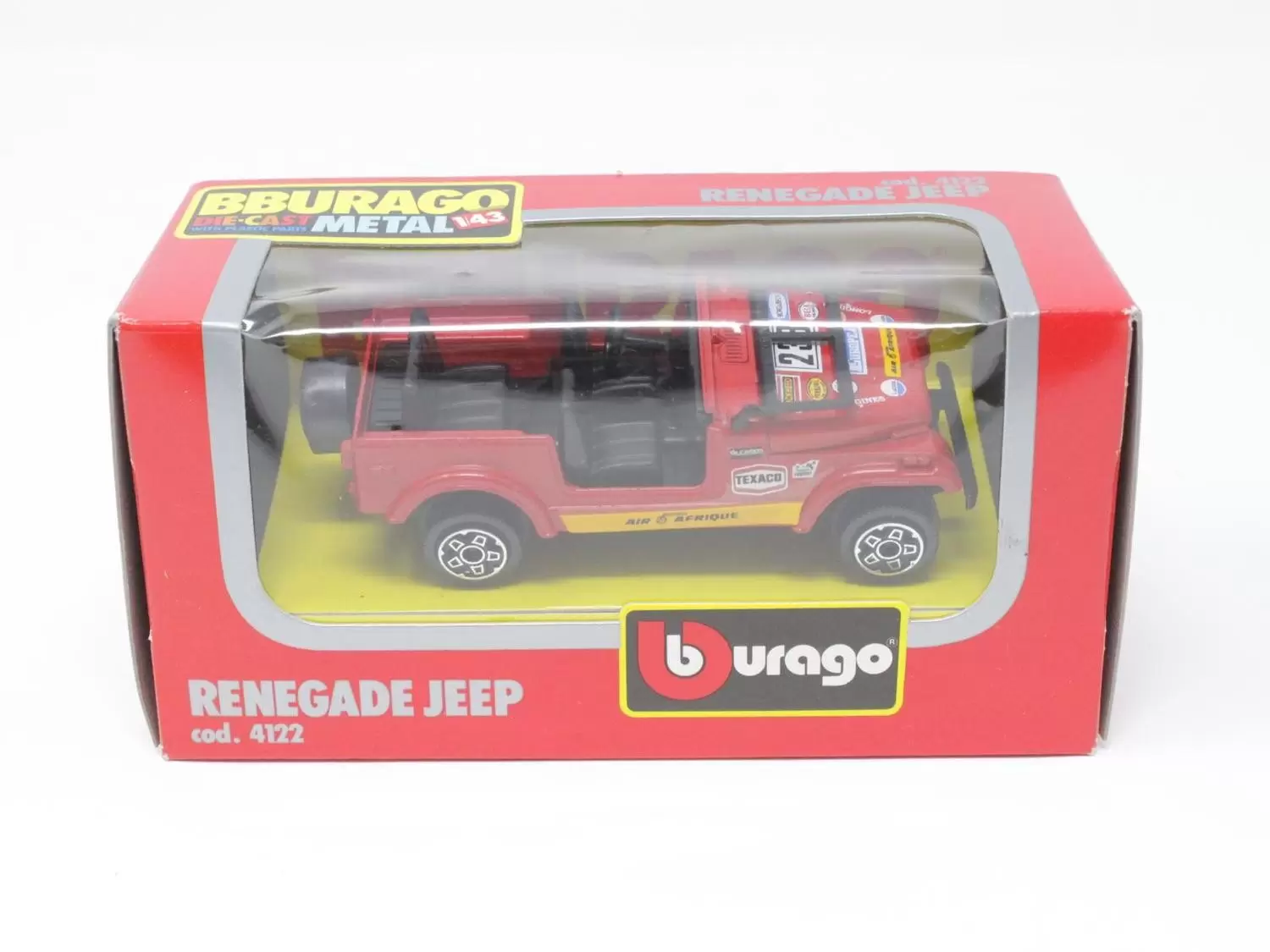 Bburago 1/43e - JEEP Renegade CJ7 #238 Rally (Rouge)