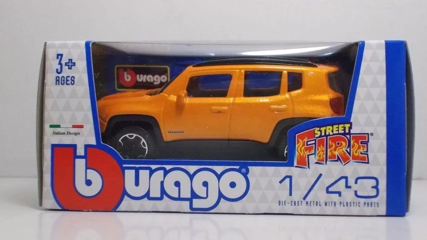 Bburago 1/43e - JEEP Renegade Suv - 2014 - (Orange)