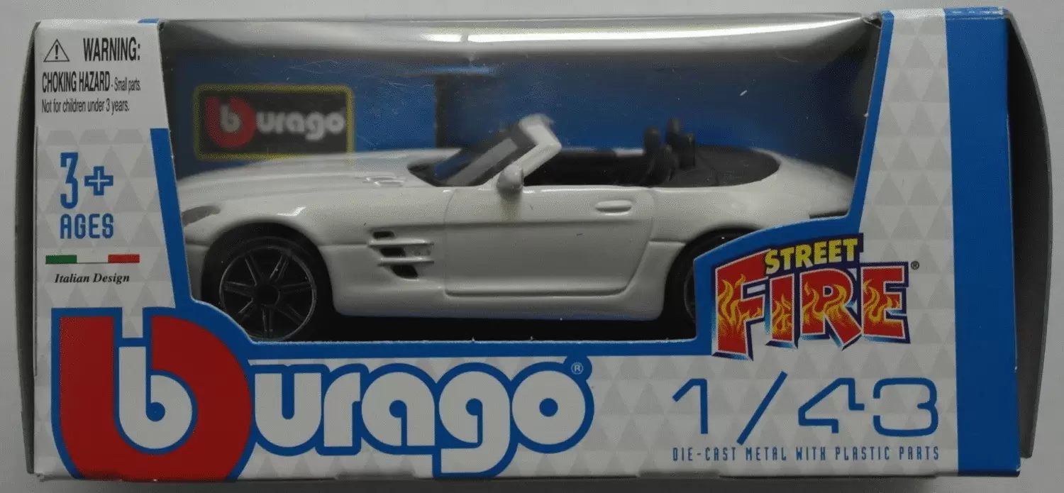 Bburago 1/43e - MERCEDES BENZ SLS AMG Roadster (Blanche)