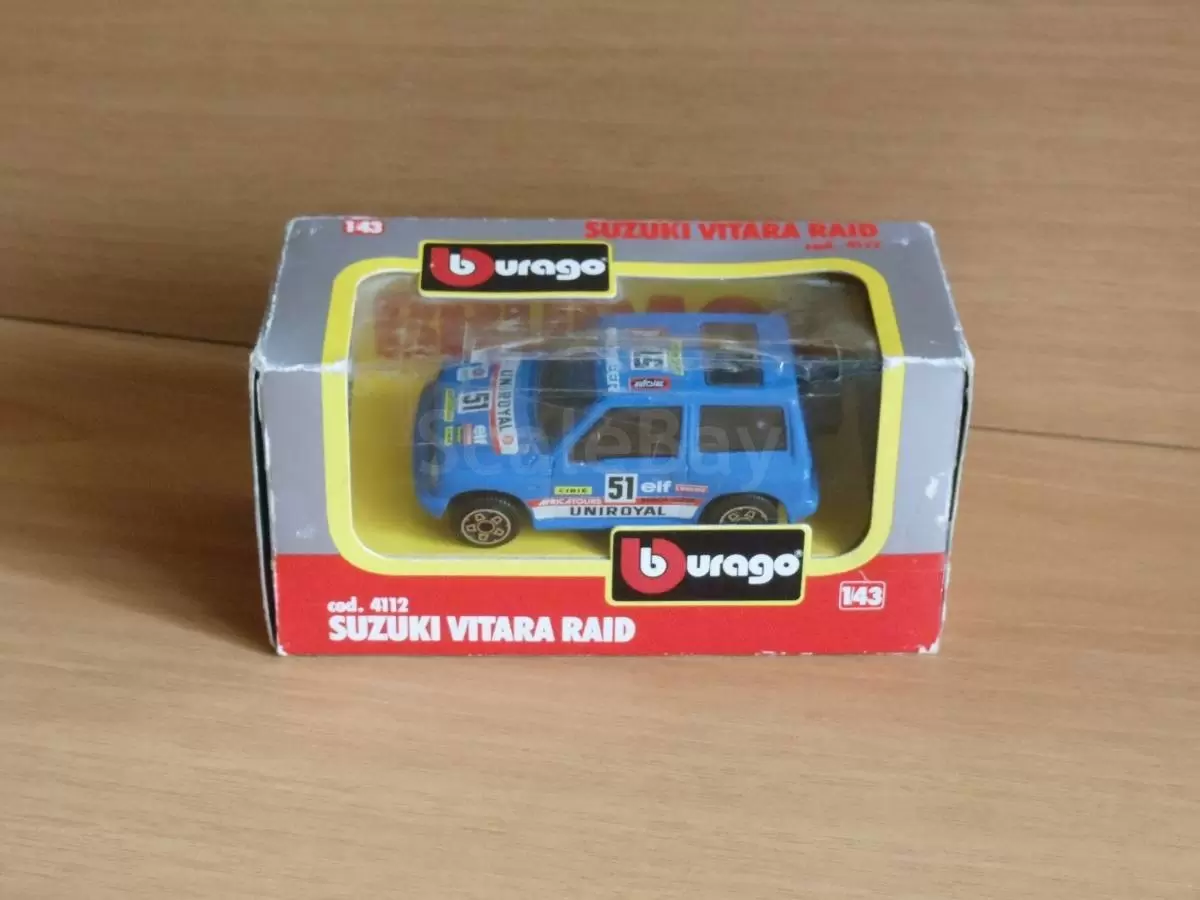 Bburago 1/43e - SUZUKI Vitara Raid #51 Rally  (Bleu)