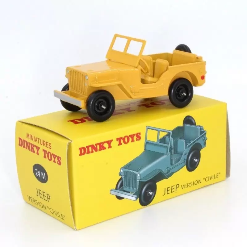 Atlas - Classic Dinky Toys Collection - JEEP Version Civile (Jaune)