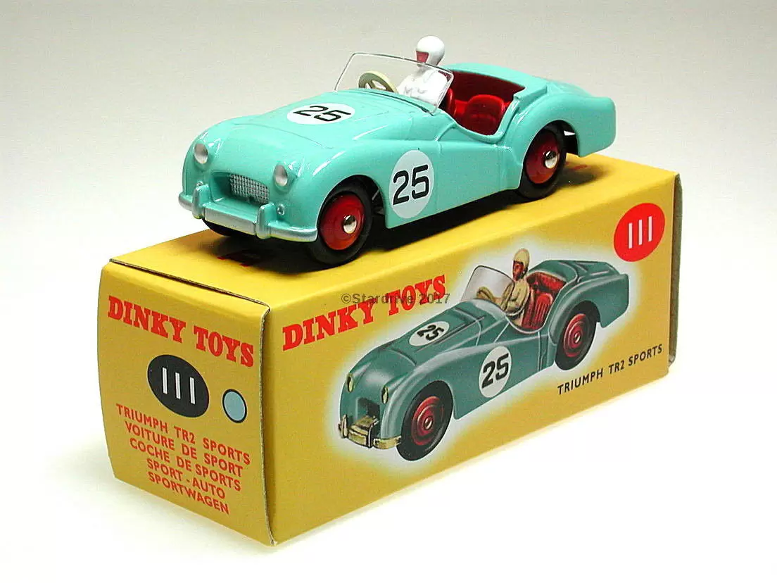 Atlas - Classic Dinky Toys Collection - TRIUMPH TR2 Sport (Bleu)