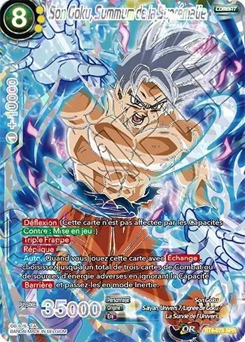 Colossal Warfare [BT4] - Son Goku, Summum de la Suprématie