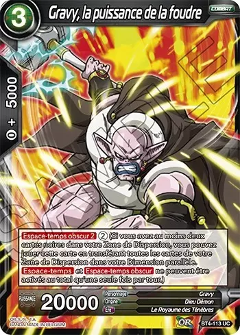 Colossal Warfare [BT4] - Gravy, la puissance de la foudre