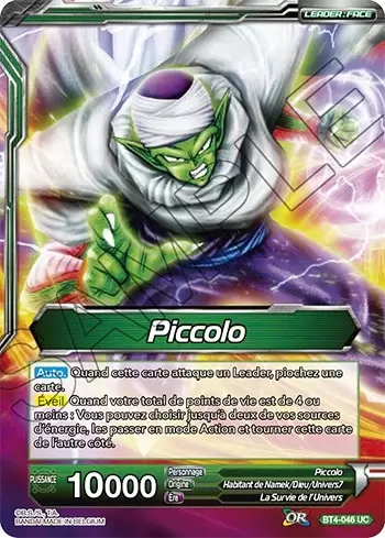 Colossal Warfare [BT4] - Piccolo / Piccolo, successeur du Tout-Puissant