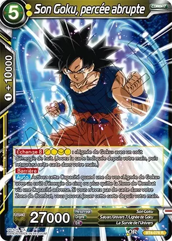 Colossal Warfare [BT4] - Son Goku, percée abrupte