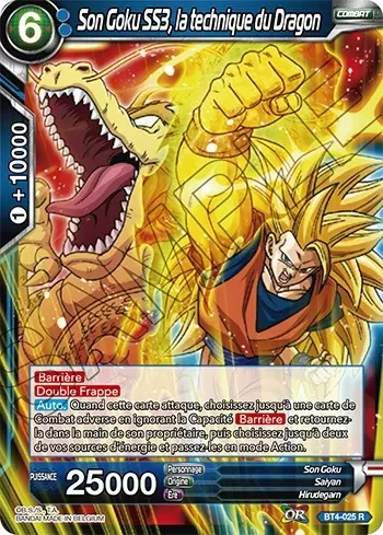 Colossal Warfare [BT4] - Son Goku SS3, la technique du Dragon