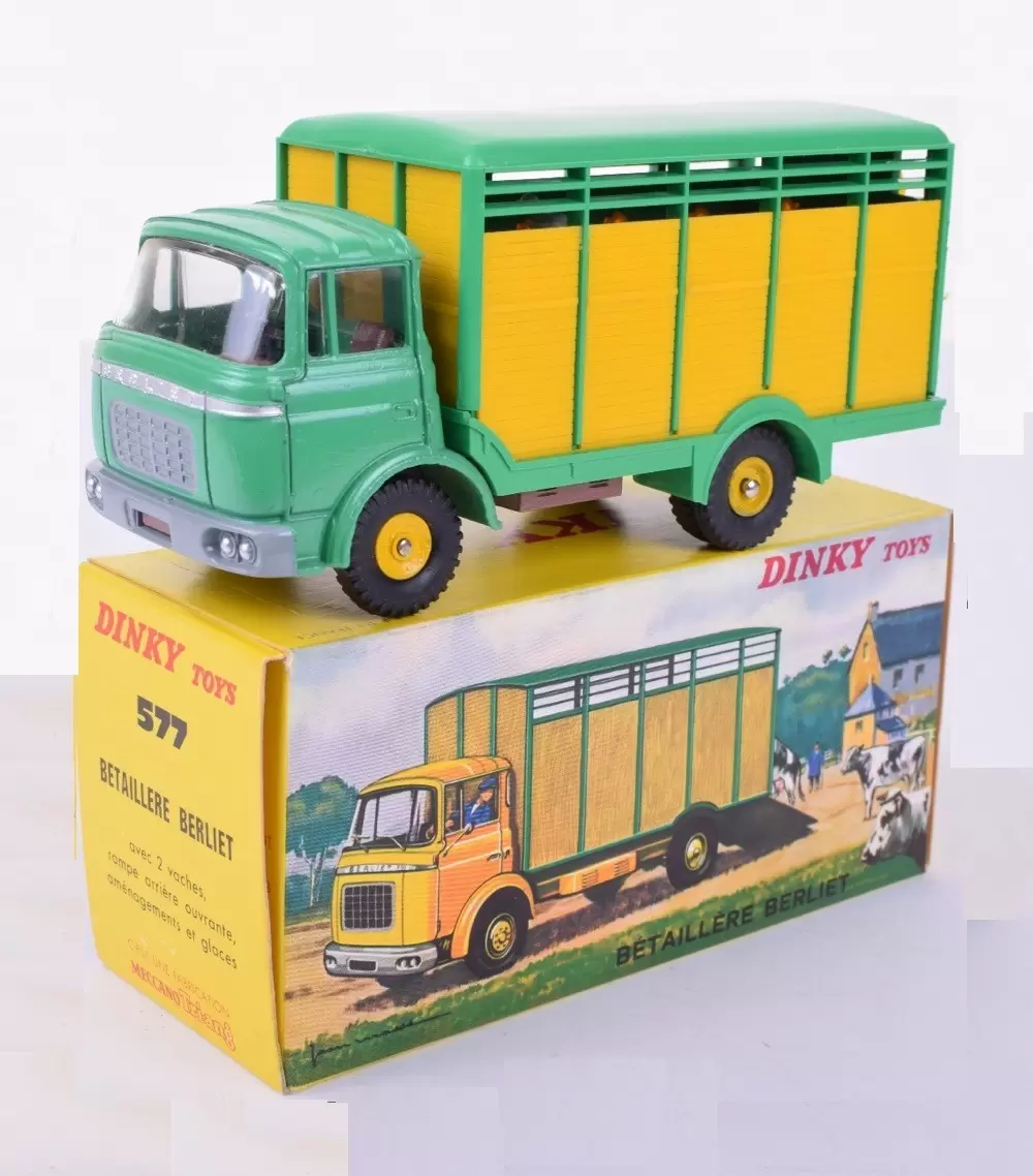 Atlas - Classic Dinky Toys Collection - GAK BERLIET Bétaillère (Verte - Jaune)