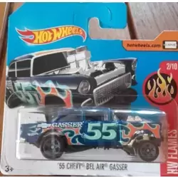 55 Chevy Bel Air Gasser HW Flames
