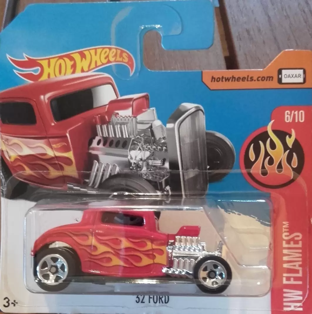 Hot Wheels 2017 HW Flames ► '32 Ford Hot Rod rot in OVP DTX84 