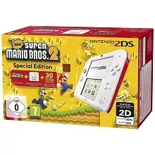 Matériel Nintendo 2DS - Console Nintendo 2DS - Blanc/Rouge + Jeu Super Mario Bros. 2