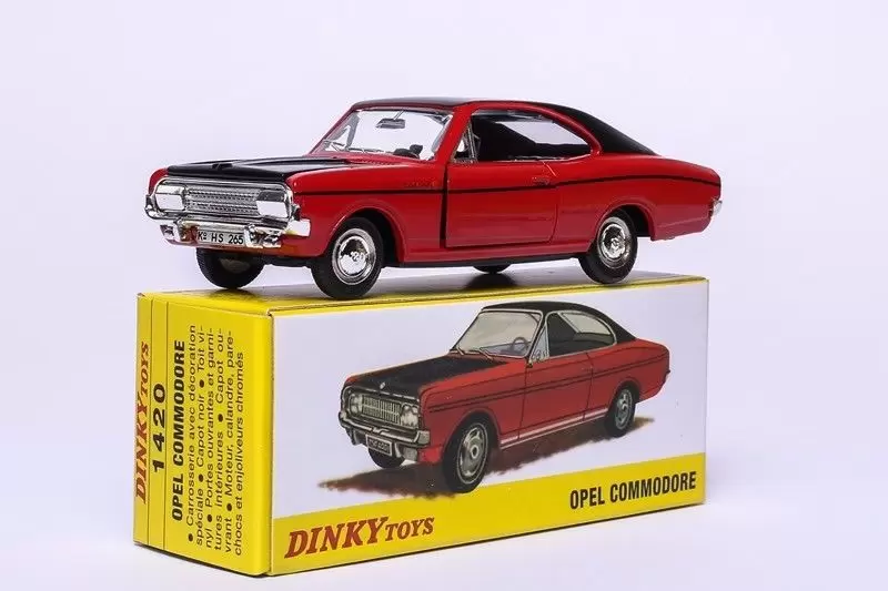 Atlas - Classic Dinky Toys Collection - OPEL Commodore (Rouge - Noire)