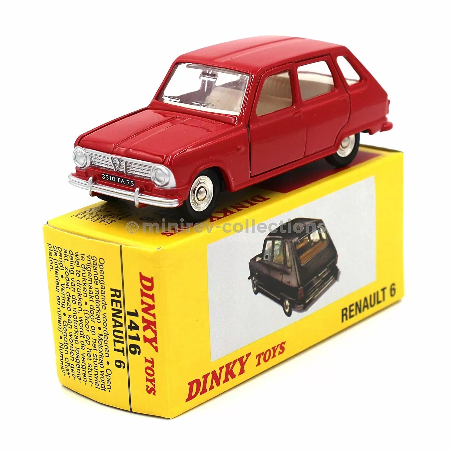 Atlas - Classic Dinky Toys Collection - RENAULT 6 (Rouge)