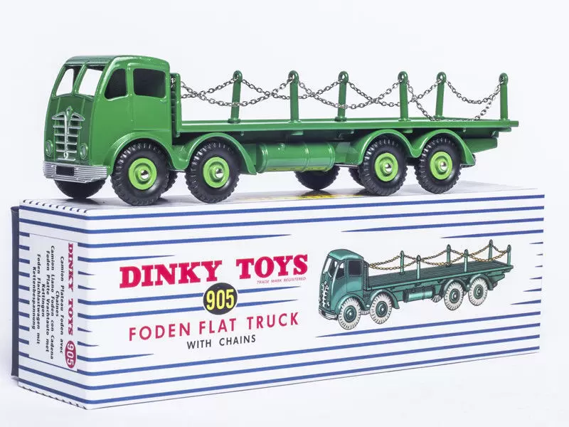 Atlas - Classic Dinky Toys Collection - SUPERTOYS Foden Flat Truck With Chains (Vert)