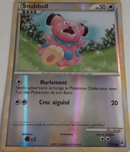 Pokémon L\'appel des Légendes - Snubbull Reverse