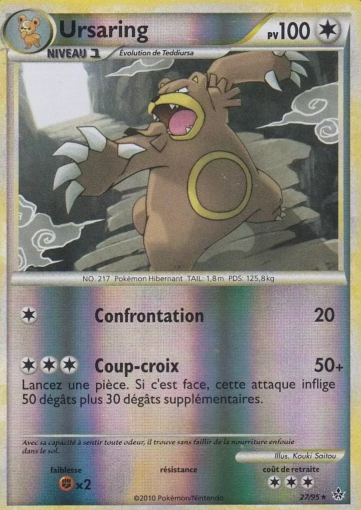 Pokémon Série HS-Déchaînement - Ursaring Reverse