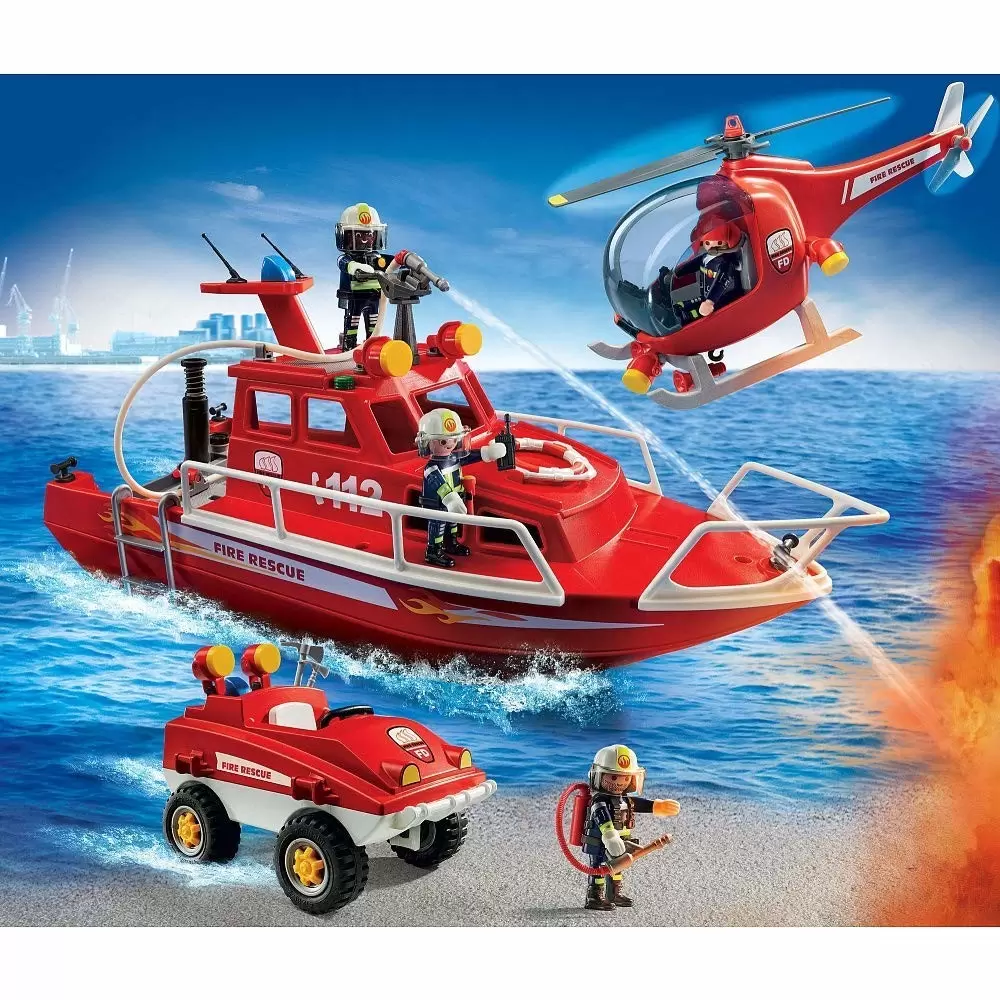 Playmobil Pompier - Coffret forces spéciales pompiers