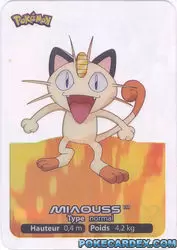Lamincards Pokémon 2006 - Miaouss