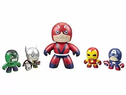 Mighty Muggs MARVEL - Avengers 5-pack : Captain America, Thor, Iron Man, Hulk, & Giant Man