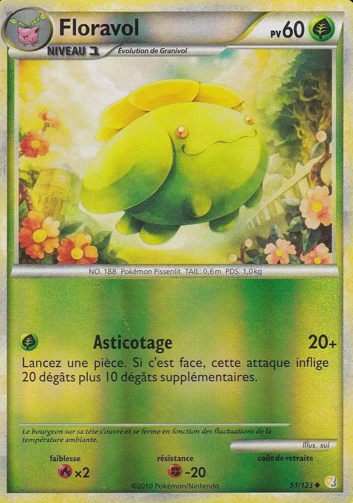 Pokémon Série HeartGold et SoulSilver - Floravol Reverse