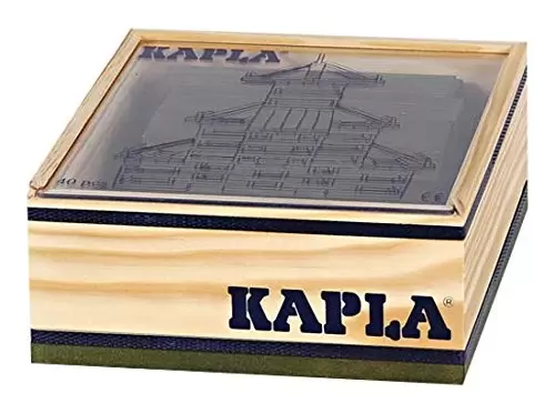 Kapla - Coffret carré couleur 40 pièces - Vert
