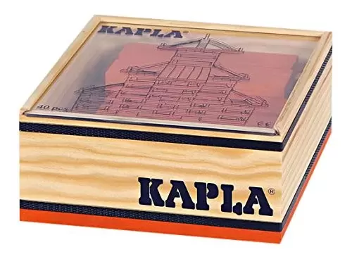 Kapla - Coffret carré couleur 40 pièces - Orange