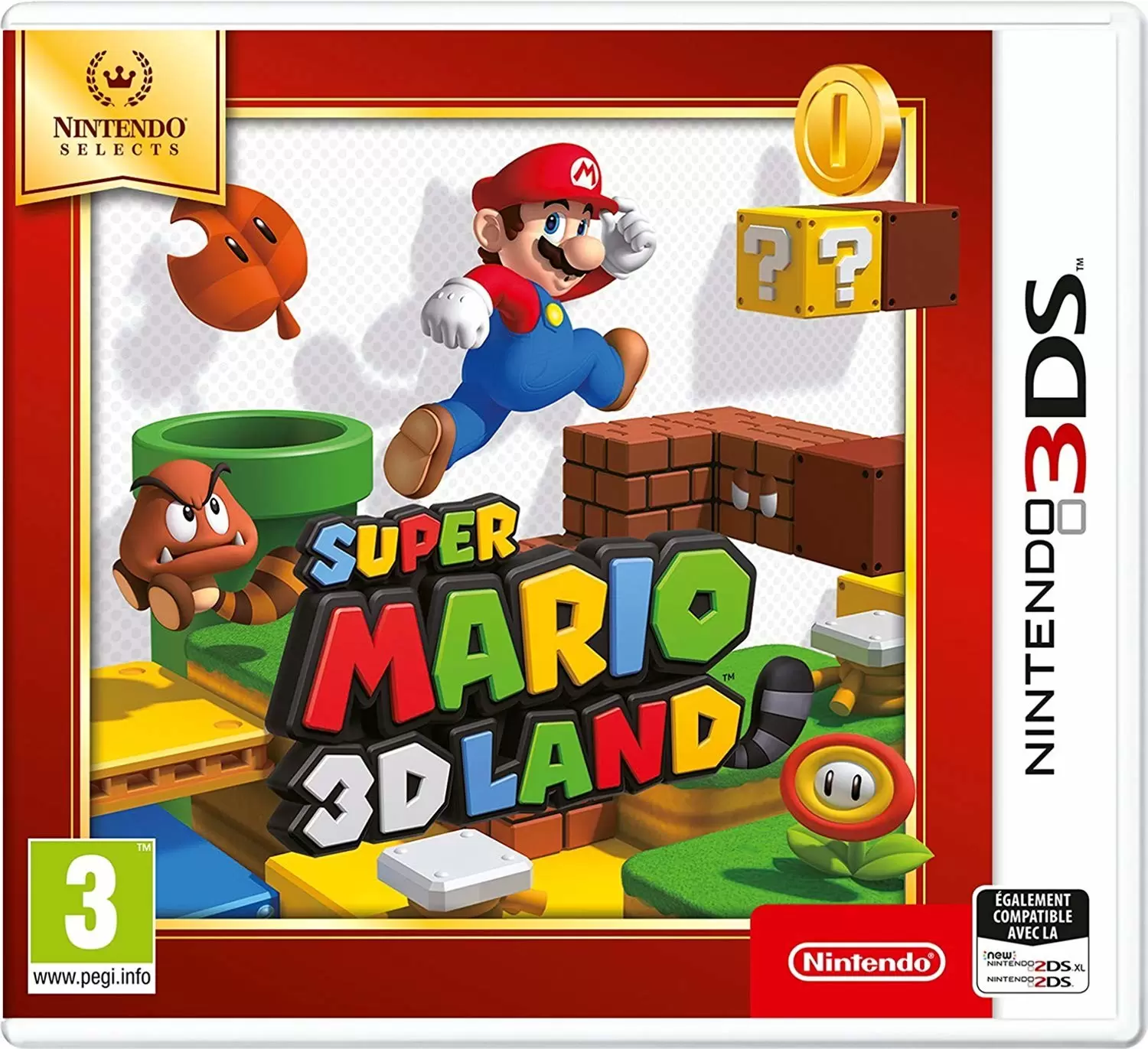 Jeux Nintendo 2DS / 3DS - Super Mario 3D Land (Selects)