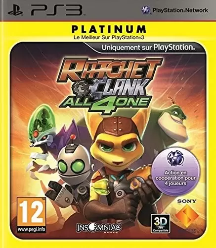 Jeux PS3 - Ratchet & Clank: All 4 One (Platinium)