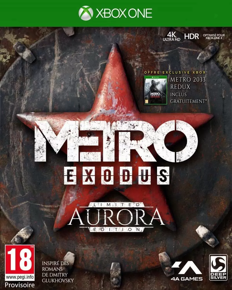 XBOX One Games - Metro Exodus Aurora Edition