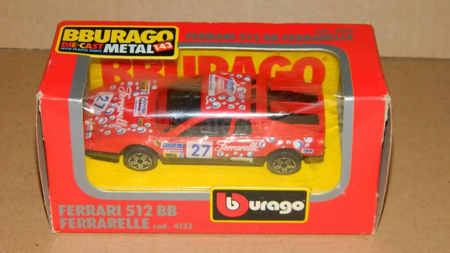 Bburago 1/43e - FERRARI 512 BB #27 \