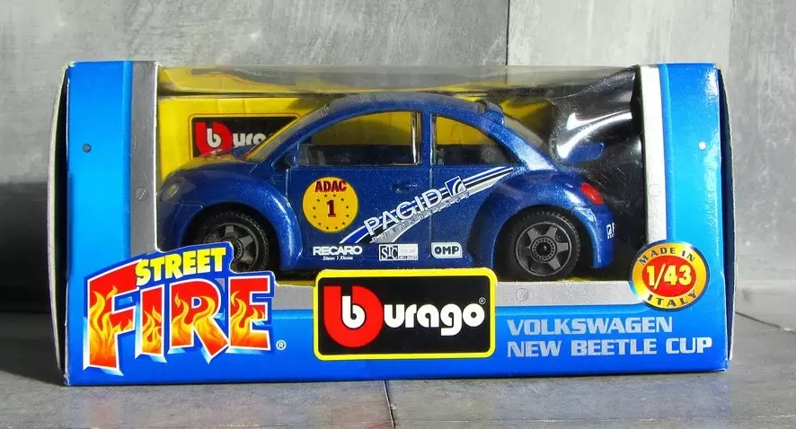 Bburago 1/43e - VOLKSWAGEN New Beetle Cup #1 (Bleu)