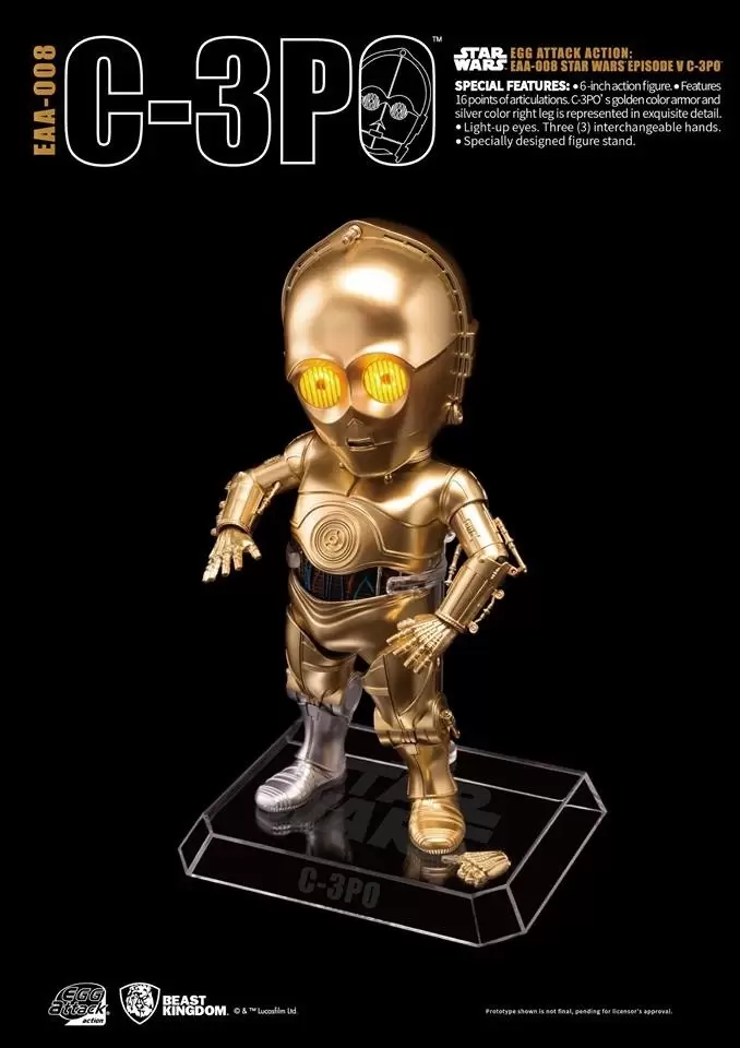 C-3PO - Egg Attack Action action figure EAA-008