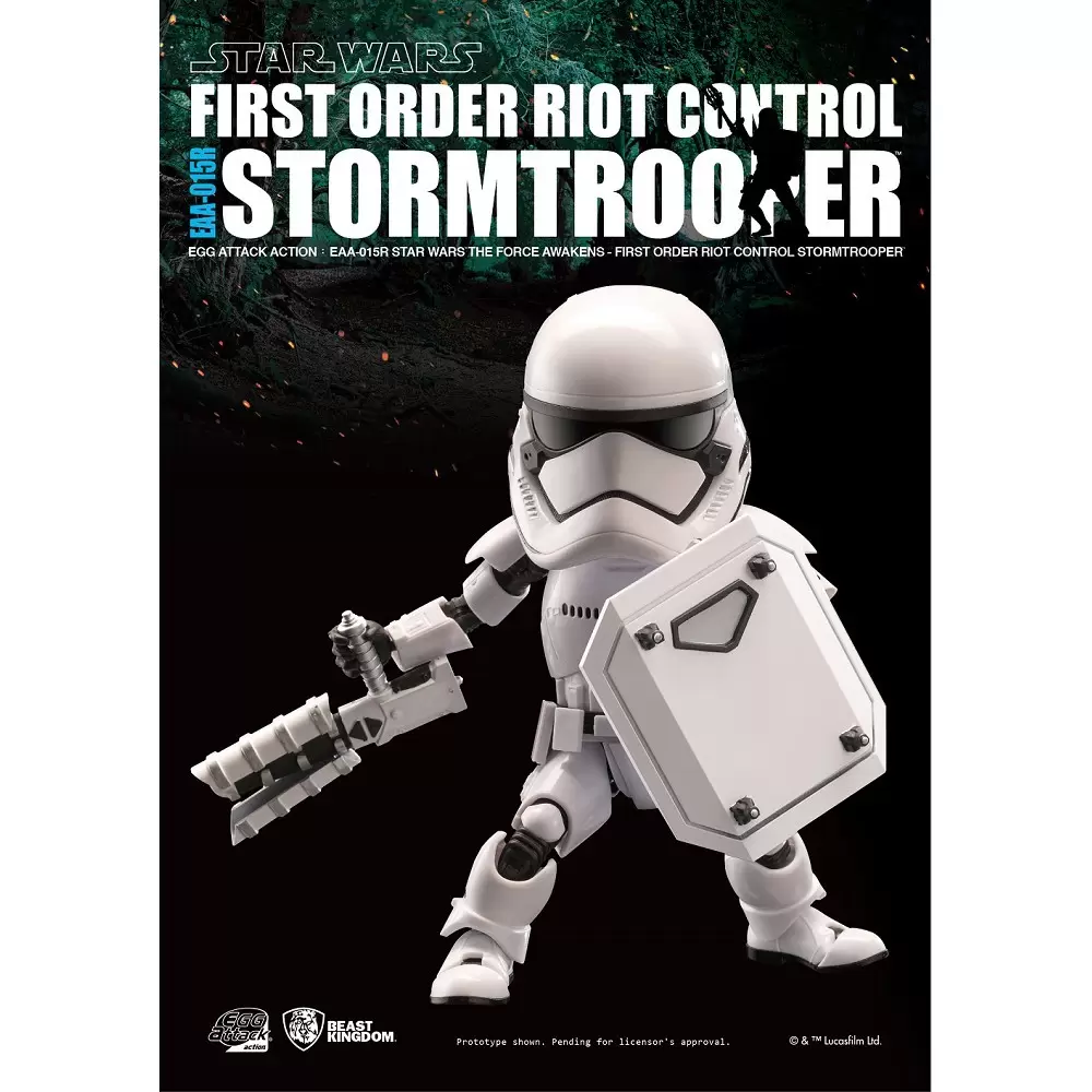 Egg Attack Action - First Order Riot Control Stormtrooper