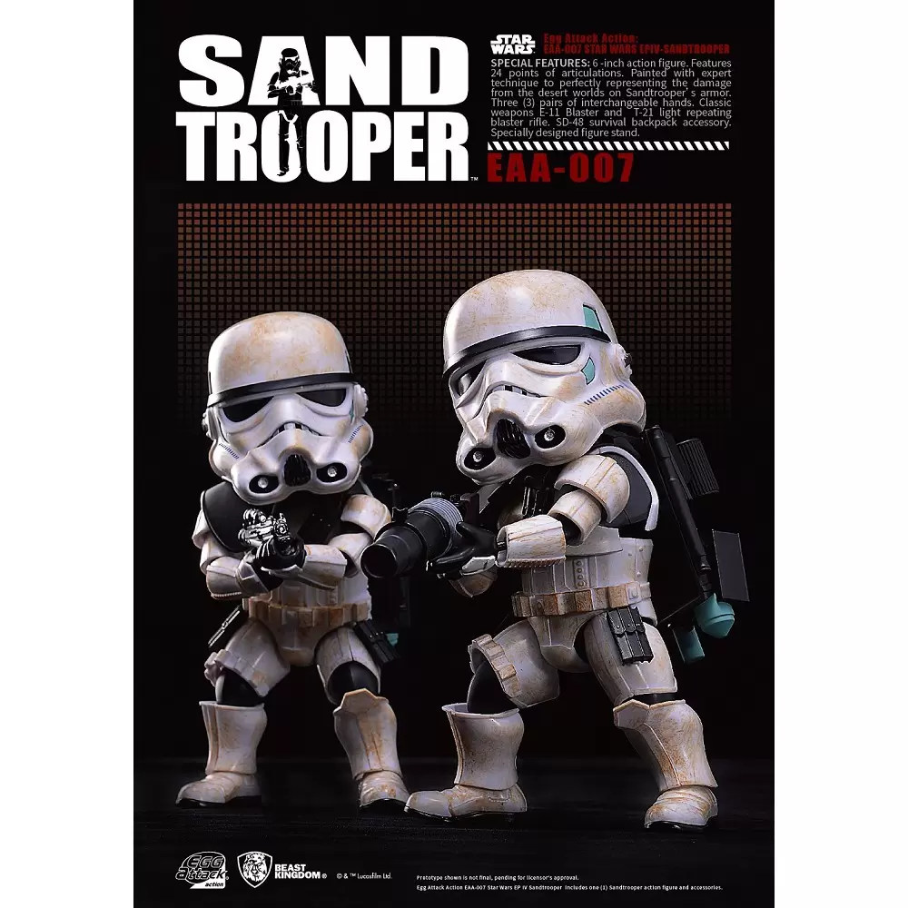 Egg Attack Action - Sand Trooper