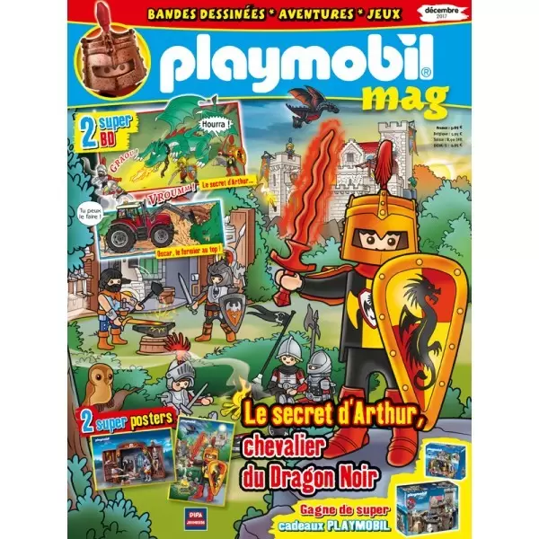 Playmobil Magazine - Le secret d\'Arthur, chevalier du Dragon Noir